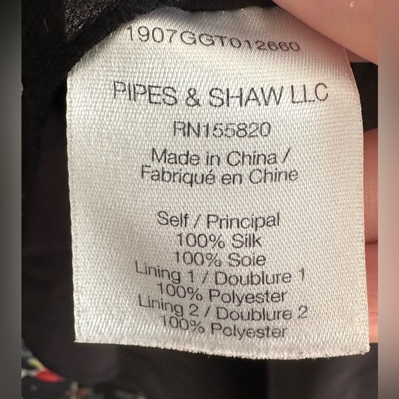 veronica beard 100% silk armeria mini dress | floral long sleeve | size 0 - Picture 11 of 13